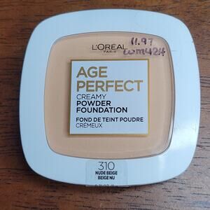 L'Oréal Age Perfect Creamy Powder Foundation 310 NUDE BEIGE Discontinued✨️NEW✨️